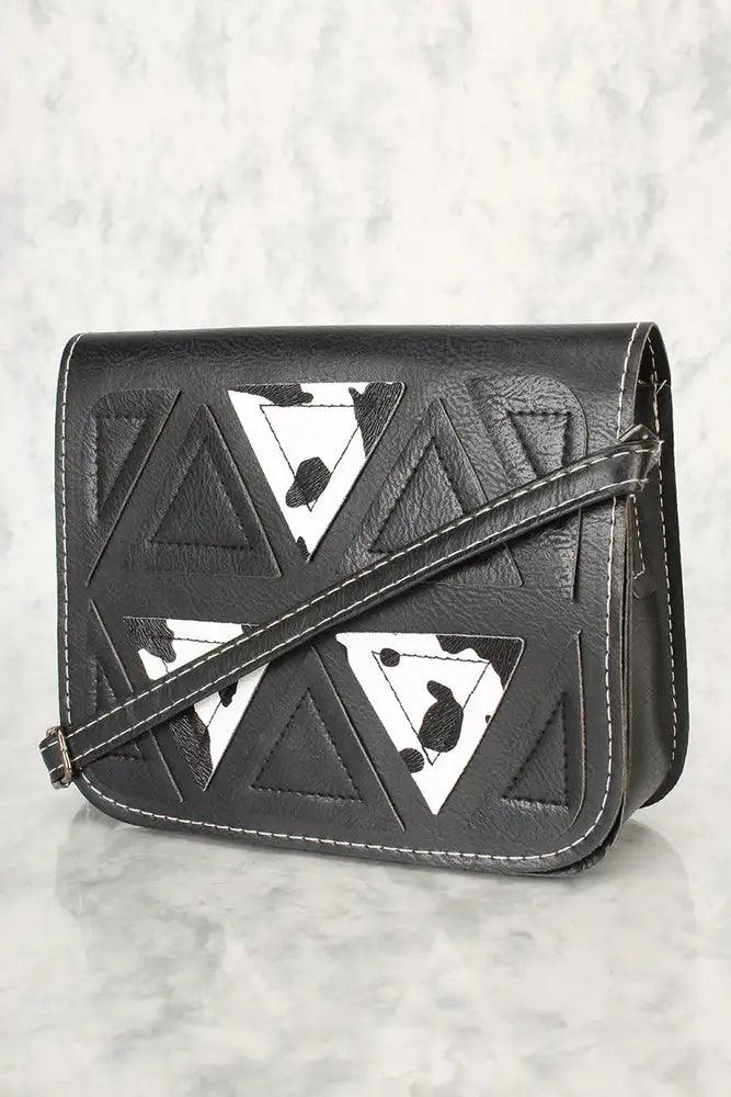 Sexy Zwart Witte Dierenprint Geometrische Nepleren Mini Schoudertas
