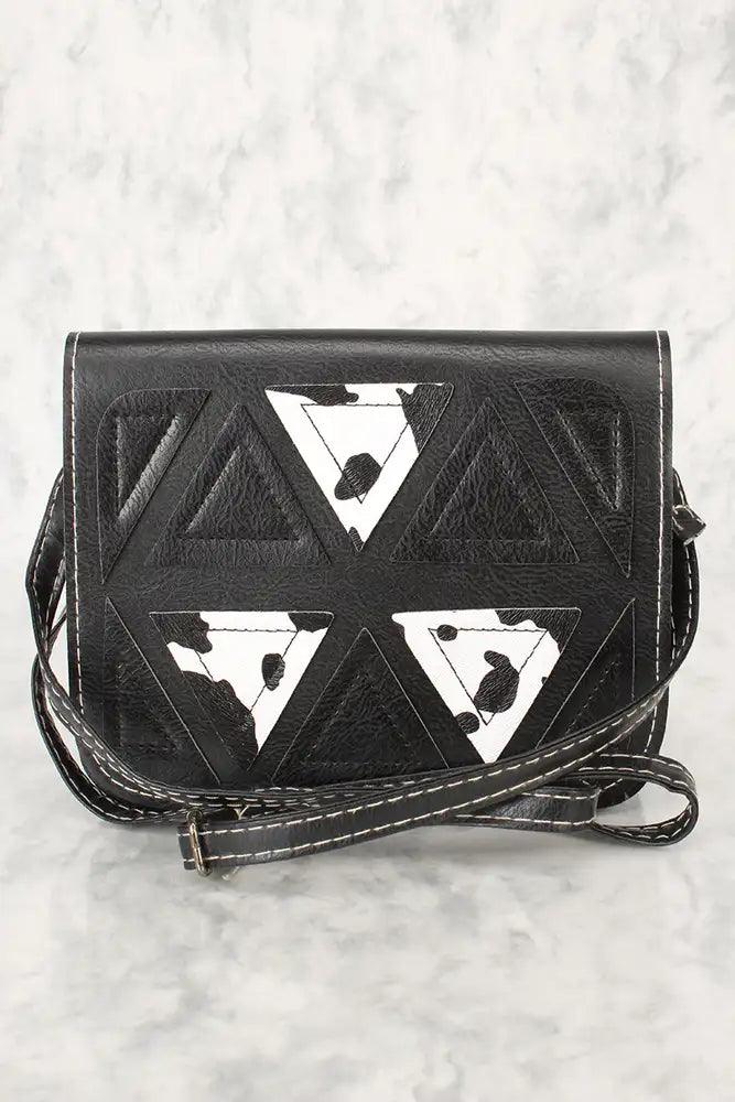Sexy Zwart Witte Dierenprint Geometrische Nepleren Mini Schoudertas