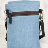 Sexy Denim Rode Cactus Patch Mini Schoudertas/Handtas