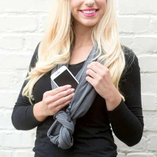 Infinity Sjaal met Discrete Ritszak voor Volwassenen | Ideaal voor Reizen en Dagelijks Gebruik