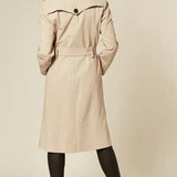 Dames Lichte Militaire Duster Trenchcoat | Met Riemsluiting en Epauletten | Voorjaar en Zomer Mantel