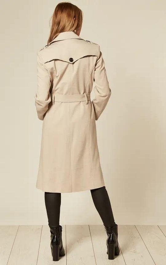 Dames Lichte Militaire Duster Trenchcoat | Met Riemsluiting en Epauletten | Voorjaar en Zomer Mantel