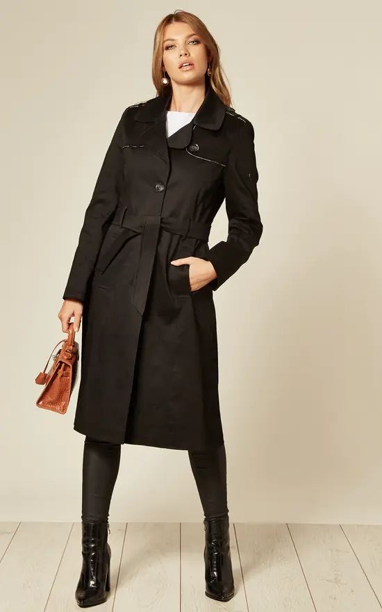 Dames Lichte Militaire Duster Trenchcoat | Met Riemsluiting en Epauletten | Voorjaar en Zomer Mantel