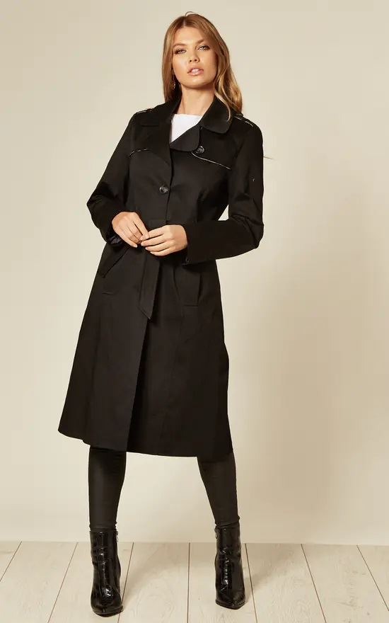 Dames Lichte Militaire Duster Trenchcoat | Met Riemsluiting en Epauletten | Voorjaar en Zomer Mantel