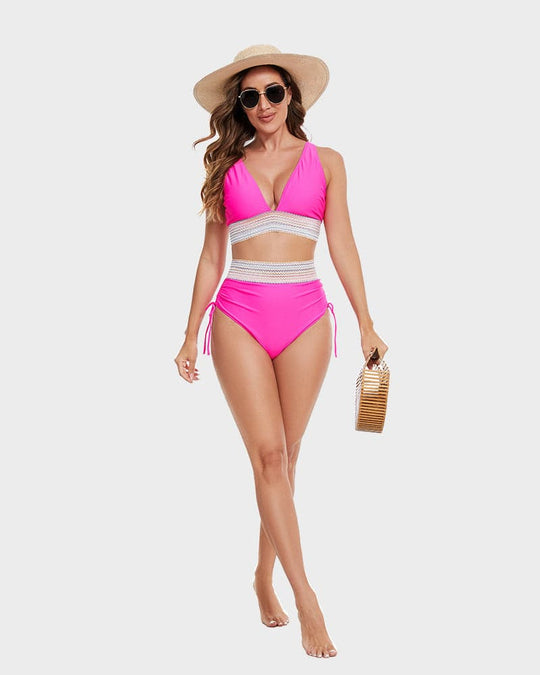 Beatrix - Elegante Hoge Taille Dames Bikini Set