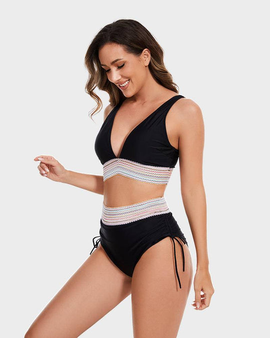 Beatrix - Elegante Hoge Taille Dames Bikini Set