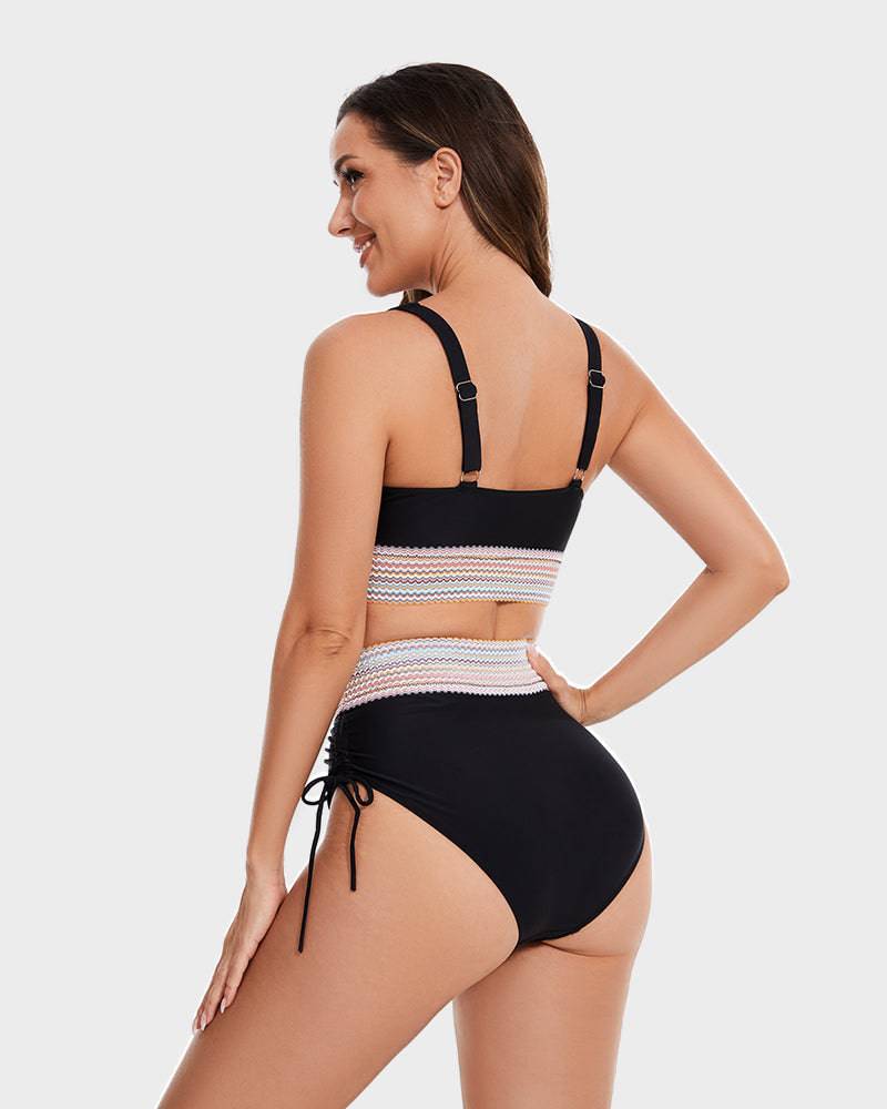Beatrix - Elegante Hoge Taille Dames Bikini Set