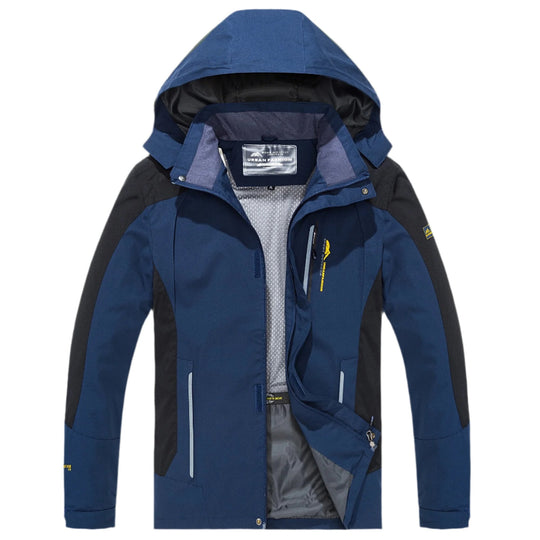 Hiking Jacket met Capuchon en Rits voor Heren | Ideaal voor Buitenactiviteiten