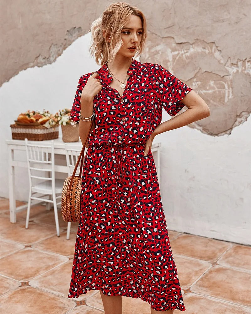Beatrice - Klassieke Elegantie Dames Midi Jurk