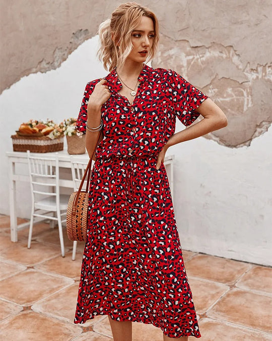 Beatrice - Klassieke Elegantie Dames Midi Jurk