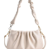 Witte Rimpel Crossbody Tas