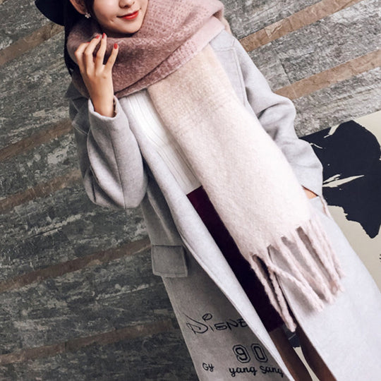 Geruite Sjaal met Franje voor Vrouwen | Ideaal voor het Koude Seizoen