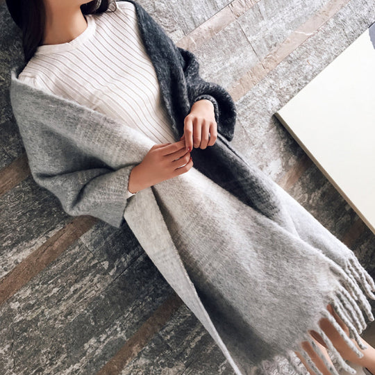 Geruite Sjaal met Franje voor Vrouwen | Ideaal voor het Koude Seizoen