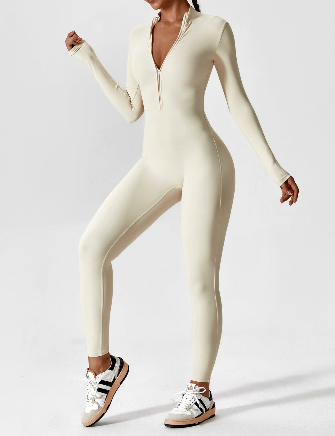 Lina | Naadloze Full-Zip Bodysuit | Stijlvol & Functioneel
