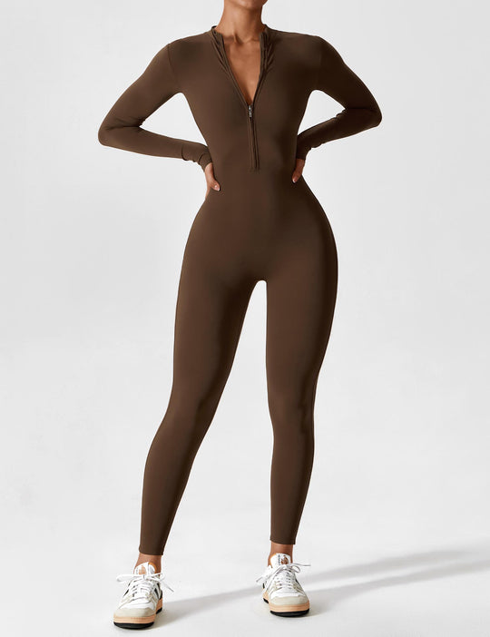 Lina | Naadloze Full-Zip Bodysuit | Stijlvol & Functioneel