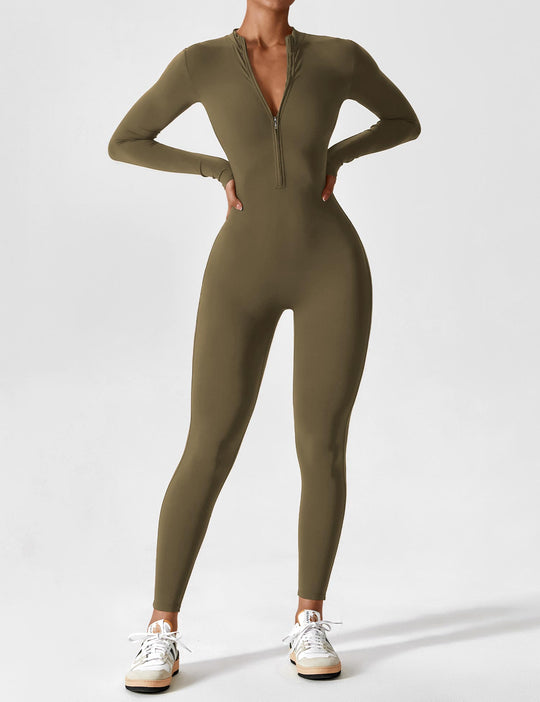 Lina | Naadloze Full-Zip Bodysuit | Stijlvol & Functioneel