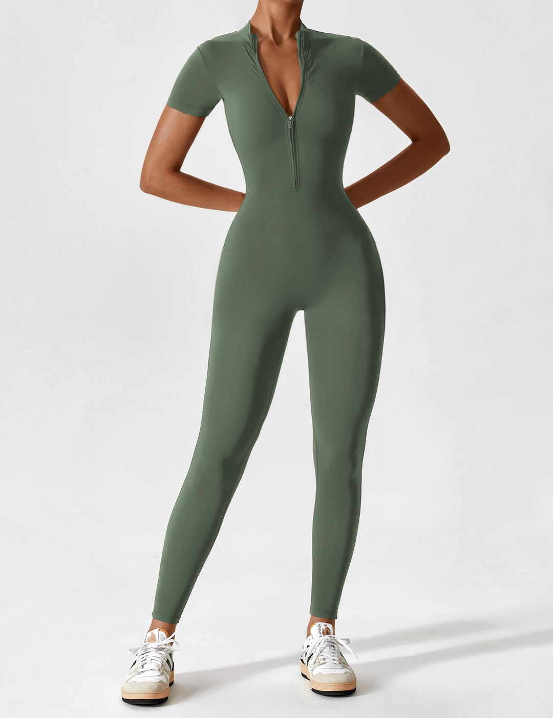 Lina | Naadloze Full-Zip Bodysuit | Stijlvol & Functioneel