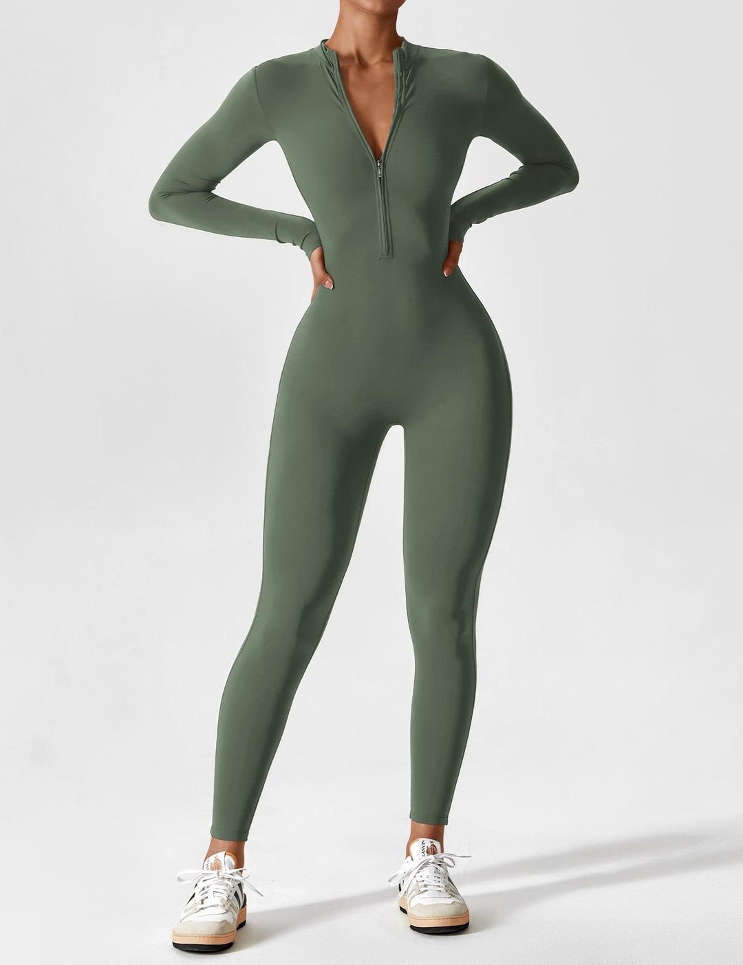 Lina | Naadloze Full-Zip Bodysuit | Stijlvol & Functioneel
