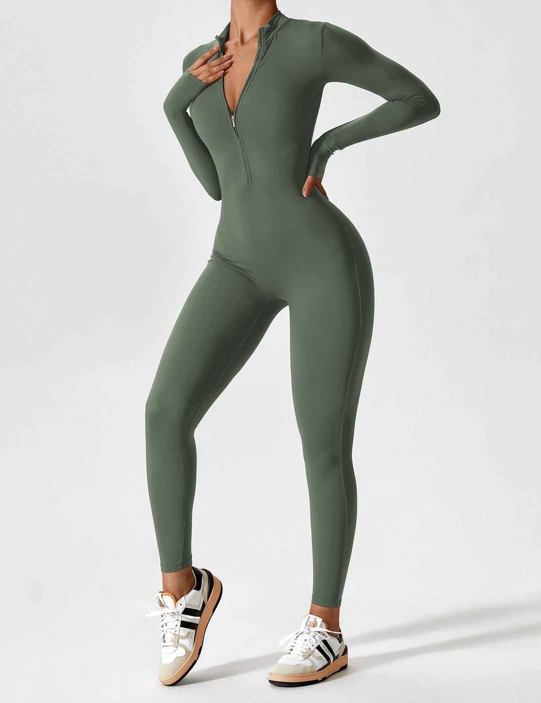 Lina | Naadloze Full-Zip Bodysuit | Stijlvol & Functioneel